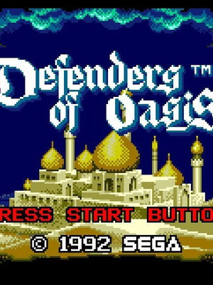 Sega Game Gear Defenders of Oasis RPG game like new