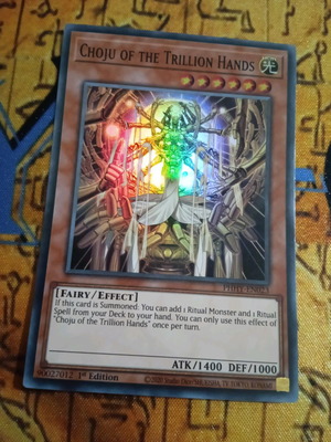 Choju Of The Trillion Hands Yu-Gi-Oh! card used, Super rare