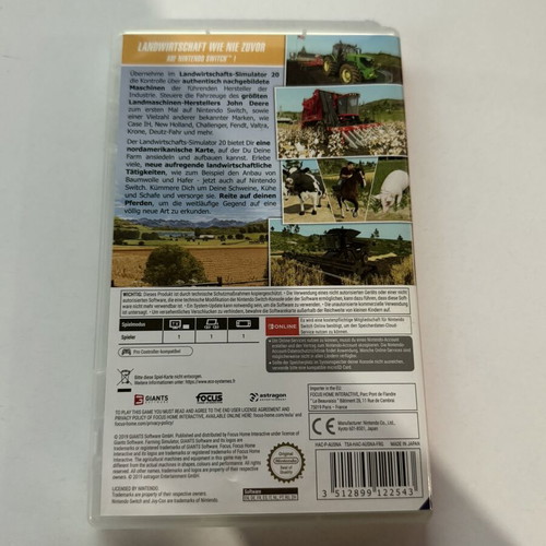 Farming Simulator 20 Nintendo Switch like new