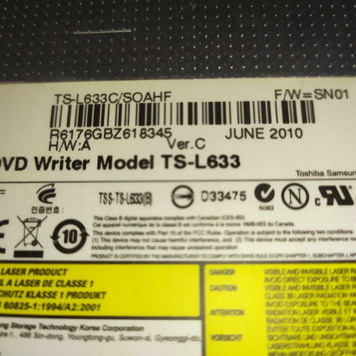 VAIO Laptop DVD Writer used