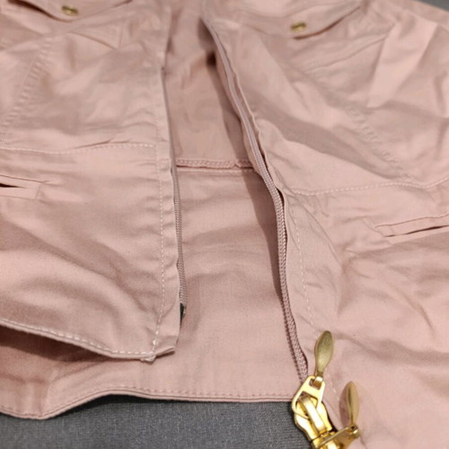 Spring jacket used, pink, size S to M, fabric
