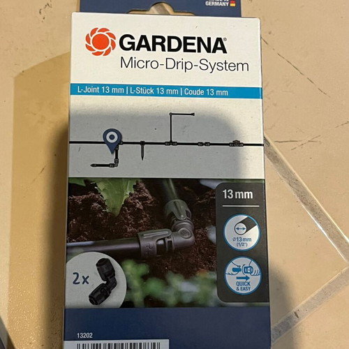 Gardena 13202-20 Pipe Coupling 13x13mm, pack of 2