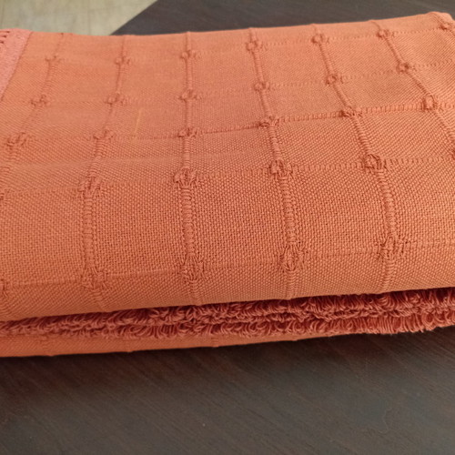 Summer throw set new 2 pieces cotton brick color