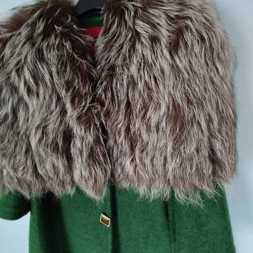 Vintage bolero silver fox fur like new, one size
