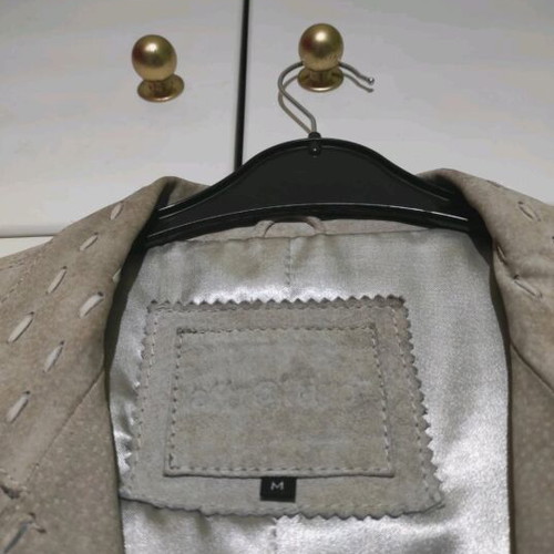 Attrattivo Long Gray/Beige Coat Like New Size M