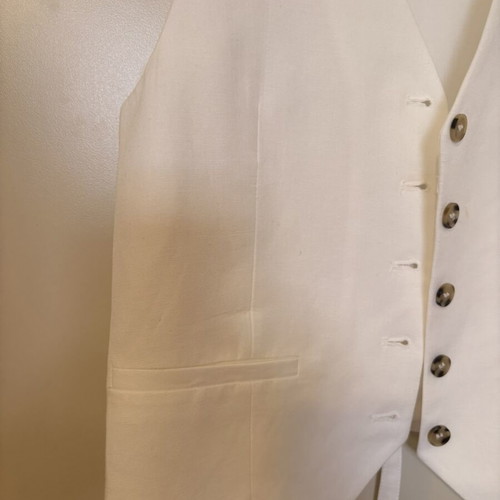 Zara vest like new, white, size M