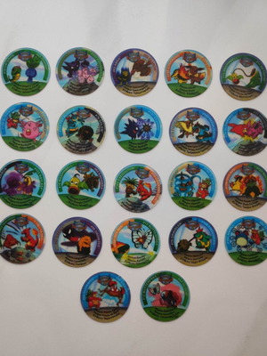 Pokemon Tazos League 2 used, pack of 22 pieces