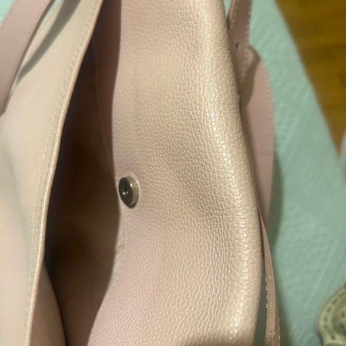 Longchamp leather bag used, pink, 30x21x10 cm