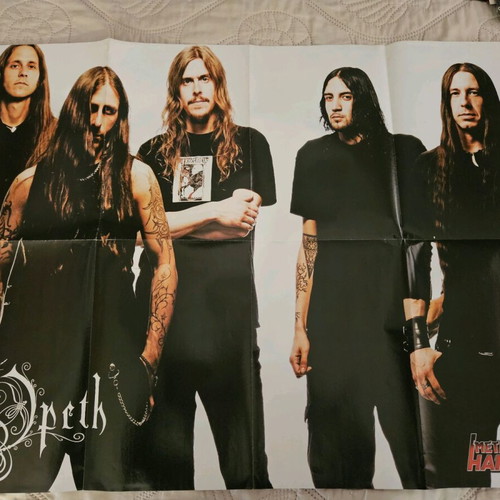 Slayer Opeth collectible poster like new