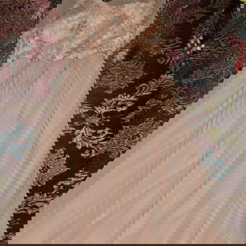 Φόρεμα νούμερο 16 ροζ σαν καινούργιο, αέρινο με φόδρα και ανοικτή πλάτη