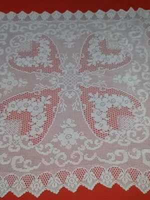 Handmade Crochet Tablecloth with Cotton Thread