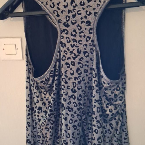 Animal Print Shirt Dina silver medium like new