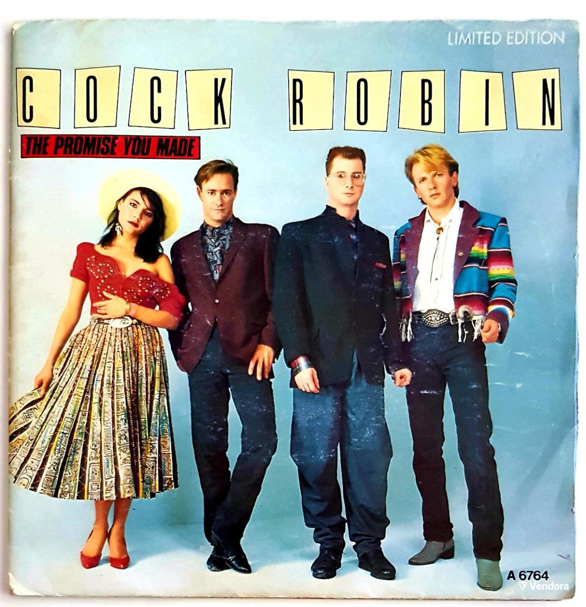 COCK ROBIN - THE PROMISE YOU MADE LIMITED EDITION 7" VINYL RECORD