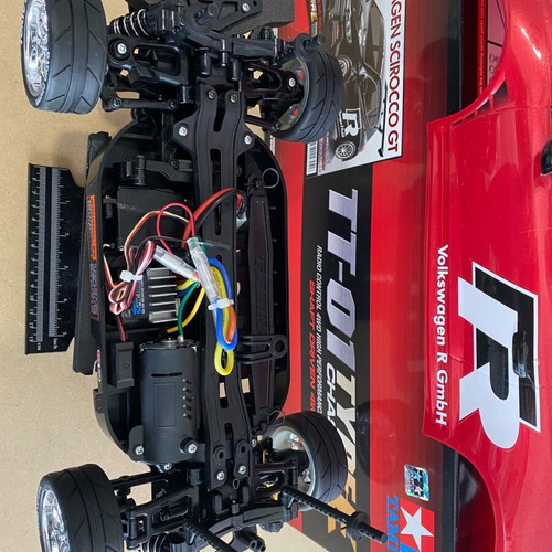Tamiya TT-01E VW Scirocco GT remote control car new