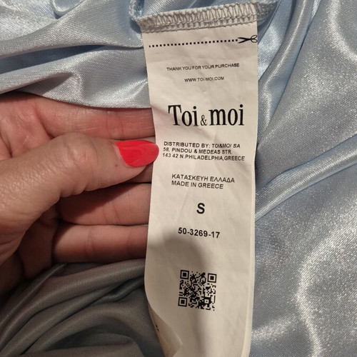 Toi&Moi long blue evening dress, size S
