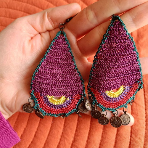 Handmade earrings like new