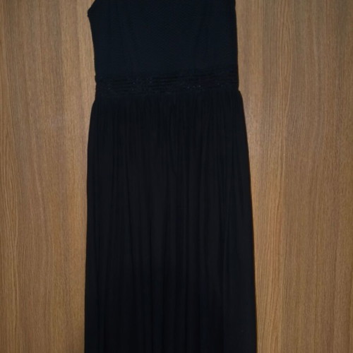 Ale black midi dress with straps and tulle skirt like new, size M