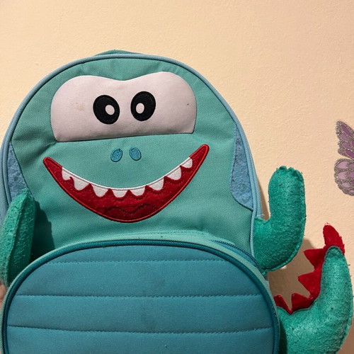 Children's dinosaur bag Tupper Ware used