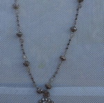 Collectible antique tambourine jewelry handmade silver from Philippines