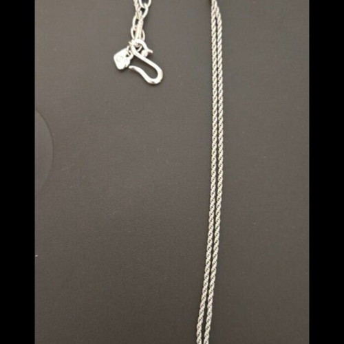 Swarovski vintage reversible cross pendant necklace, silver