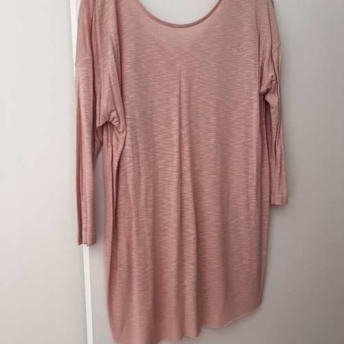 Zara blouse soft pink with 3/4 sleeve like new