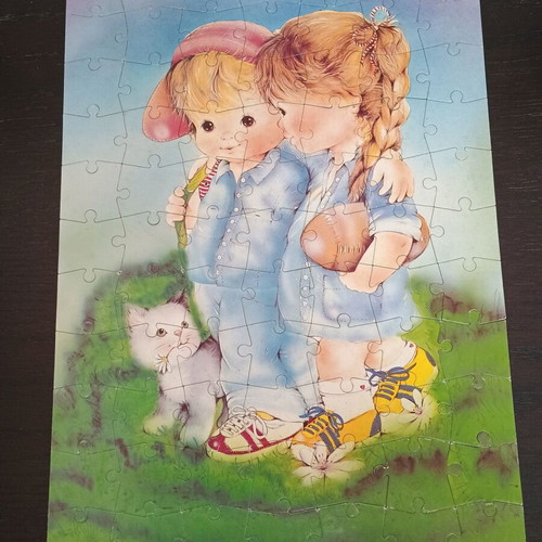 Vintage puzzle 77 pieces used, 35x50, Assim Toys