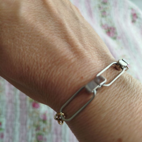 Stainless Steel Bracelet gold and silver like new