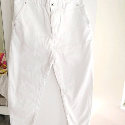 Zara white women's denim pants like new, size S