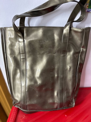 Marie Claire by KEM shoulder bag used, shiny faux leather finish