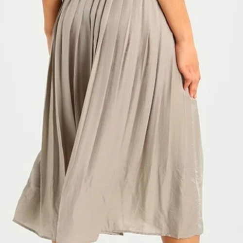 Pepe Jeans skirt like new with iconic elastic sandy colour satin finish