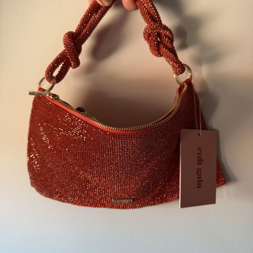 Cult Gaia Hera Nano shoulder bag new, red with crystals