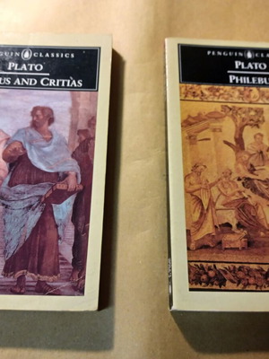 Plato Timaeus and Critias και Philebus, 2 βιβλία σαν καινούργια