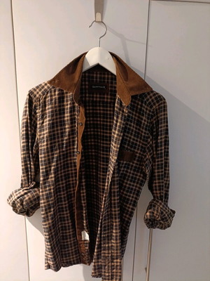 Abysse men's shirt used, brown, size small