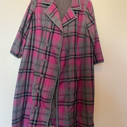 Coat trench like new, gray and pink, size L