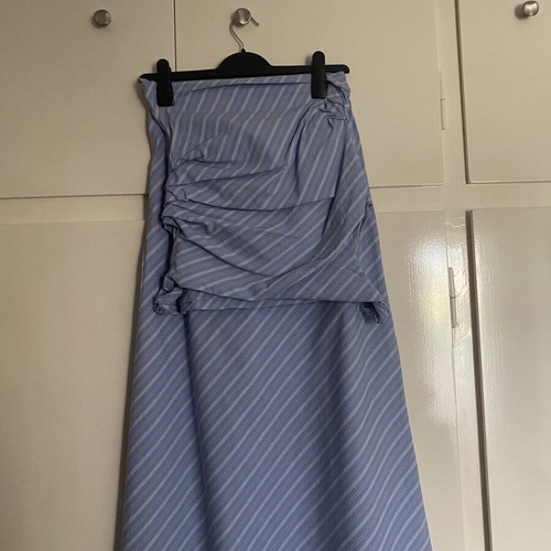 Mango set with asymmetric top and midi skirt like new, XS