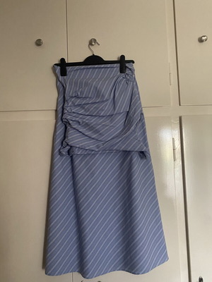 Mango set with asymmetric top and midi skirt like new, XS