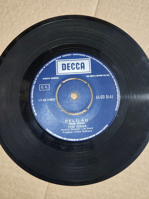 Tom Jones Delilah 7" vinyl record