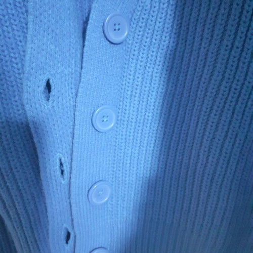 Knitted blue cardigan new with buttons