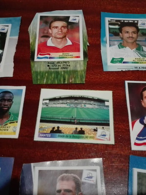 Αυτοκόλλητα Panini France 98 μεταχειρισμένα, πακέτο 13 τεμαχίων