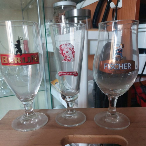 Collectible and rare beer glasses like new