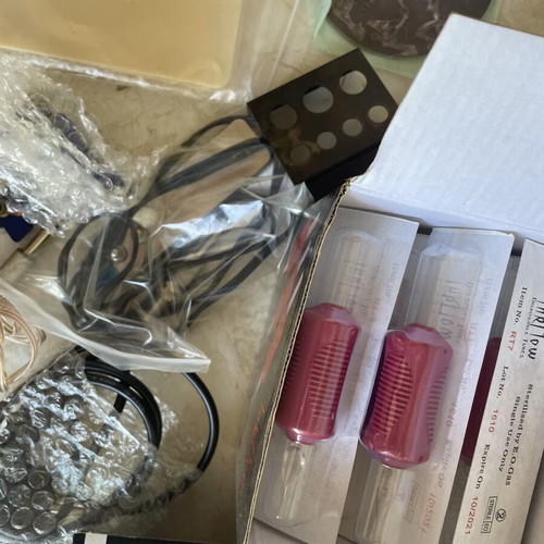 Dragonhawk Tattoo Coil Set used with extra practice materials