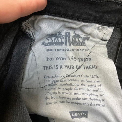 Levi's 519tm black denim jeans, men's W32 L30