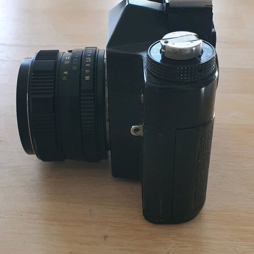 Zenith camera used with leather case