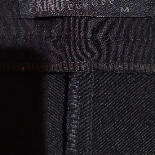 Black classic high-waist straight pants
