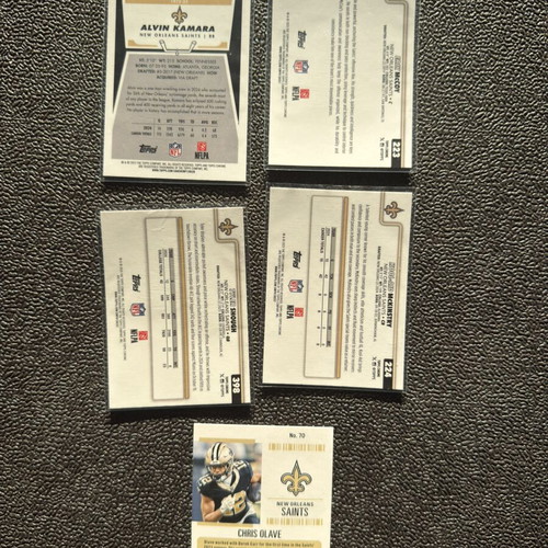Saints NFL 2025 Topps Chrome football cards set