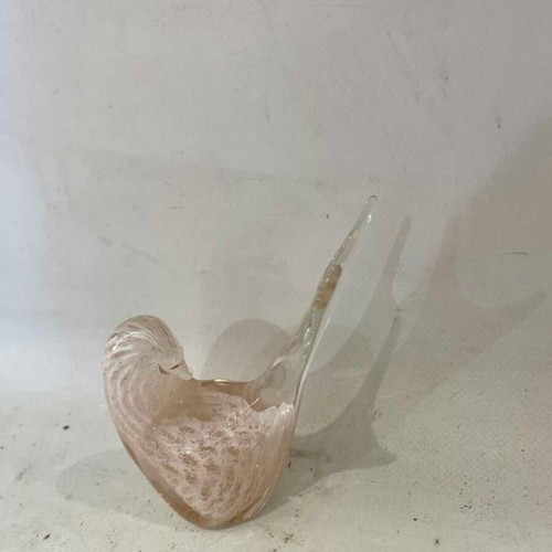 Murano vintage bird figurine used 12x8
