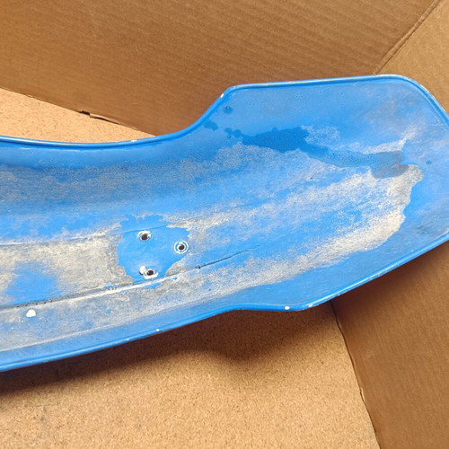 Yamaha front fender motocross enduro, white painted blue