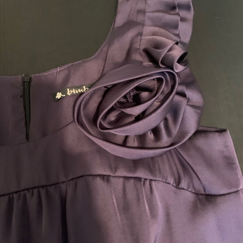 Bimba dress size L like new, purple, 50% silk