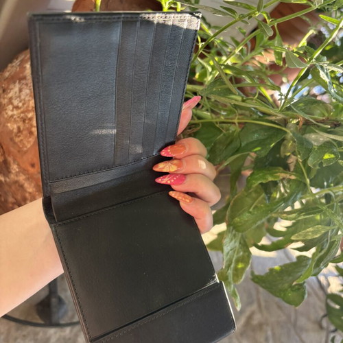 BMW wallet new, genuine leather, black
