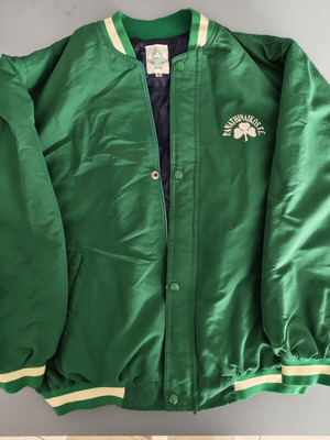 Panathinaikos FC 1908 vintage σατέν bomber jacket σε πράσινο, μέγεθος S